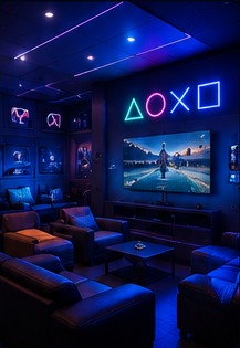 Neon oyun salonu